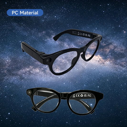 JEYUIN Smart Camera Glasses with Bluetooth Audio, Hands-Free Photo and Video Capture Wearable for Travel, Outdoor and Daily Use, Includes Translation Feature Support, Compatible with Iphone & Android